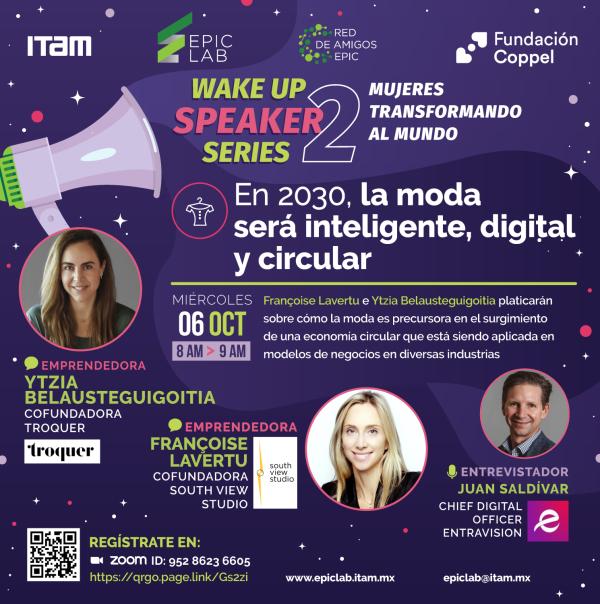 WakeUp Speaker Series: “En 2030, la Moda será inteligente, digital y circular”