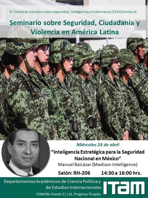 Seminario "Inteligencia Estratégica para la Seguridad Nacional en México"