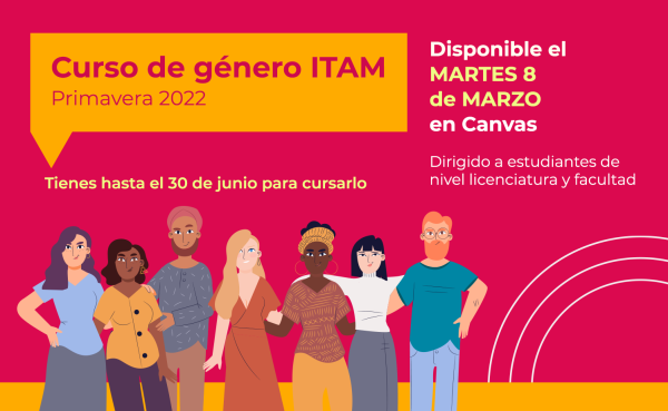 Póster Curso de género ITAM - Primavera 2022