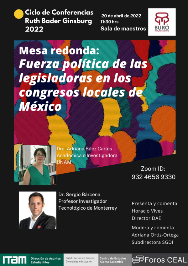 Póster Mesa redonda: Fuerza política de las legisladoras en los congresos locales de México