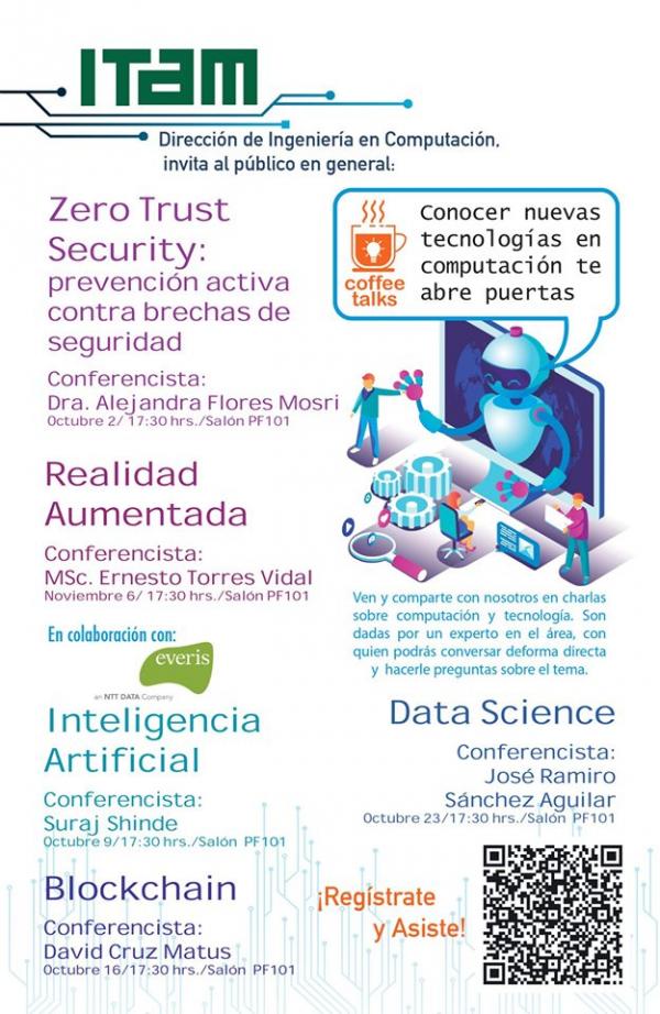 #IngenieriasITAM, #Computacion ITAM, Realidad Aumentada, Data Science, Blockchain