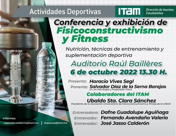 Poster: Conferencia y Exhibición de Fisicoconstructivismo y Fitness