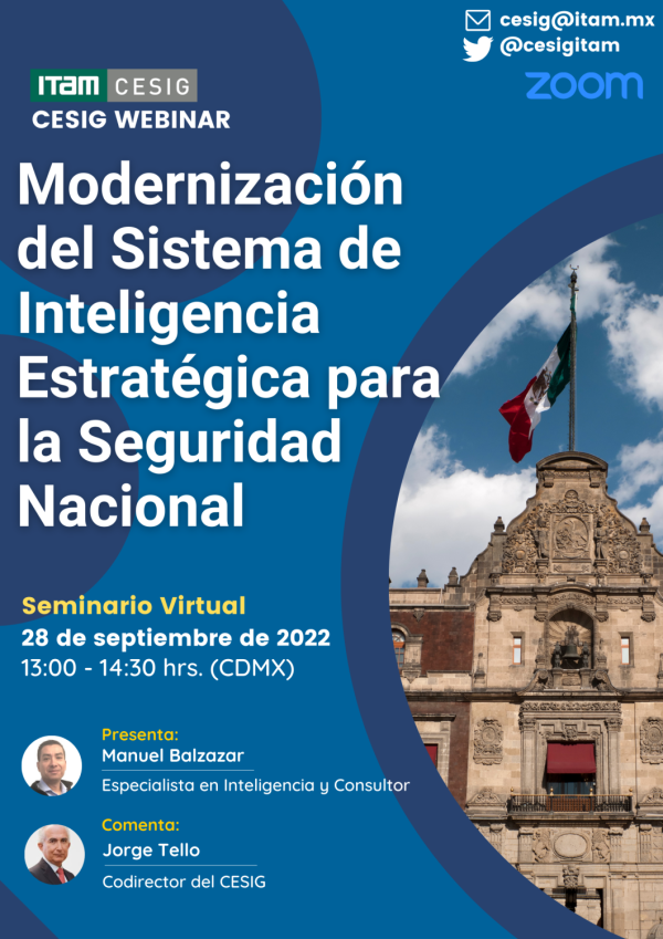 Modernización del Sistema de Inteligencia Estratégica para la Seguridad Nacional