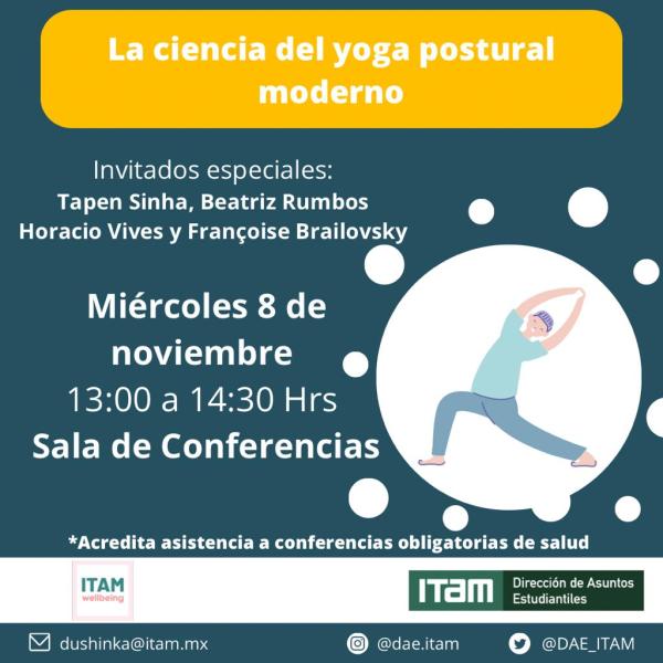 Conferencia de salud*: La ciencia del yoga postural moderno