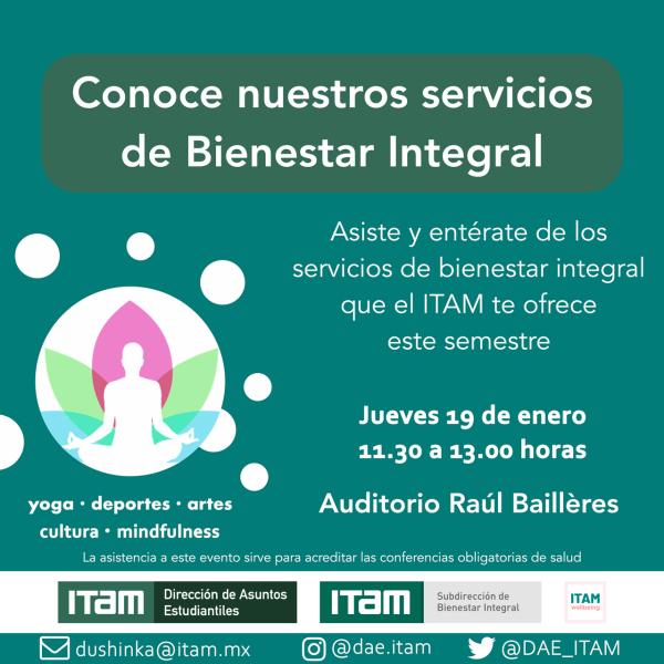 Conferencia de salud: Conoce nuestros servicios de Bienestar Integral