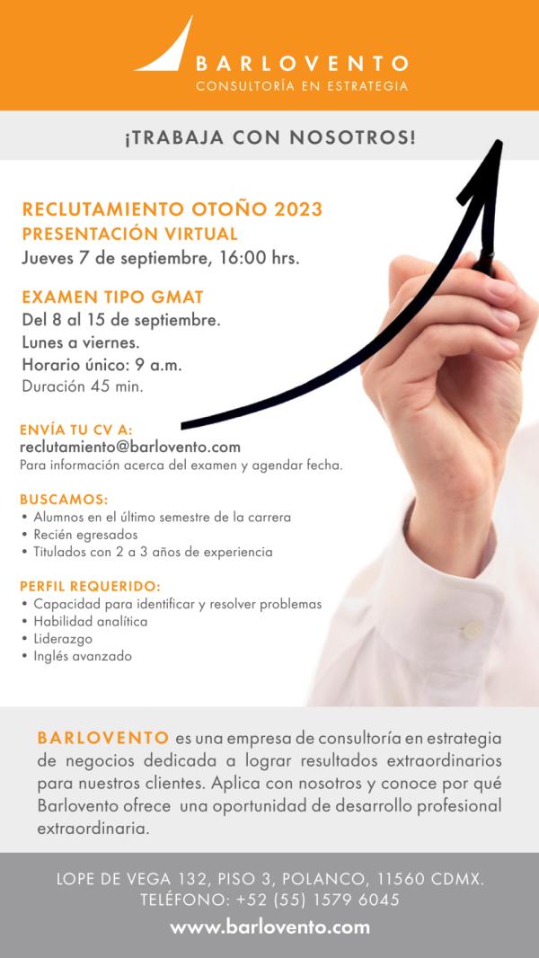 Career Services Sesión de reclutamiento remoto de Barlovento