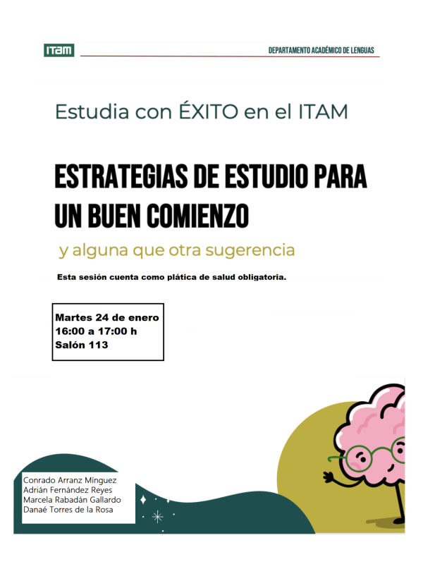 Poster: Estudia con Éxito en el ITAM