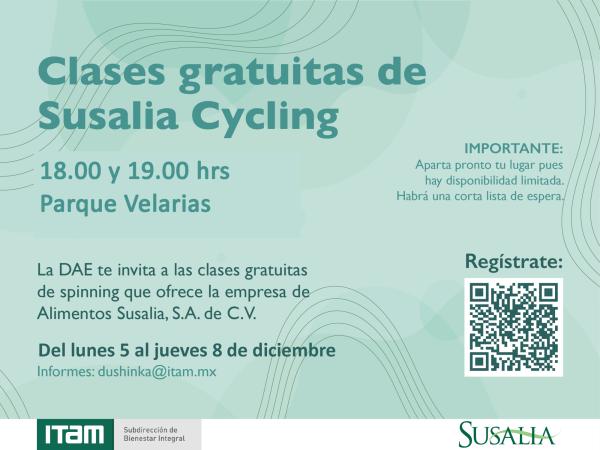 Clases gratuitas de Susalia Cycling