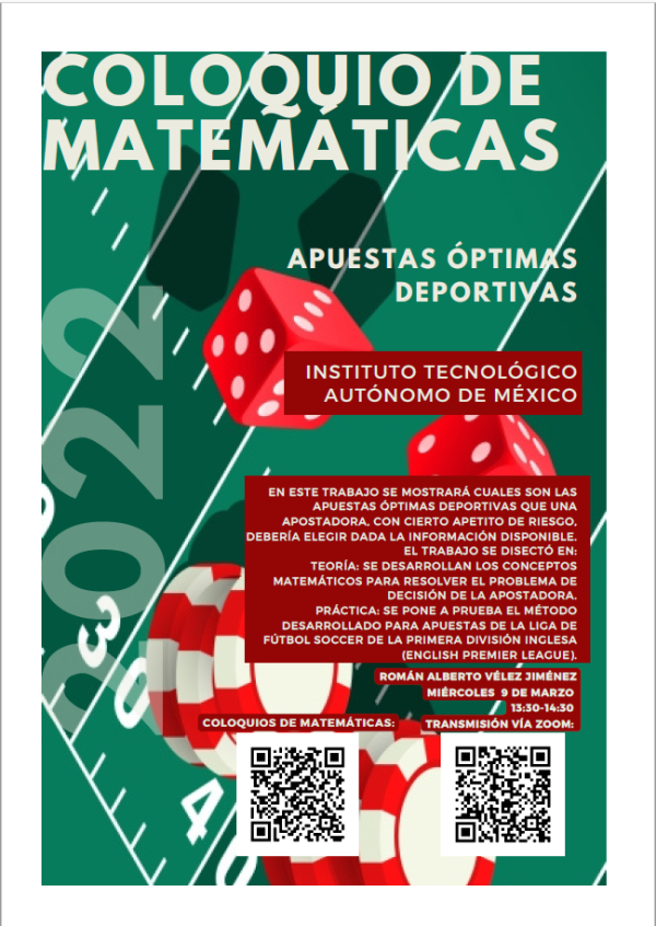 Coloquio Matemáticas Primavera 2022