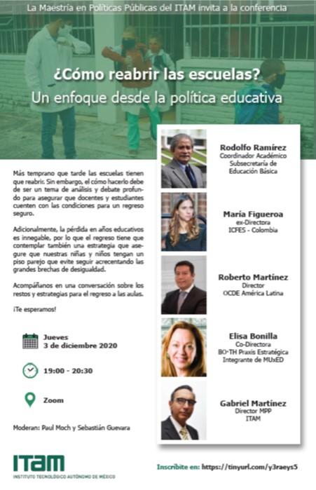 Póster ¿Como reabrir las escuelas?