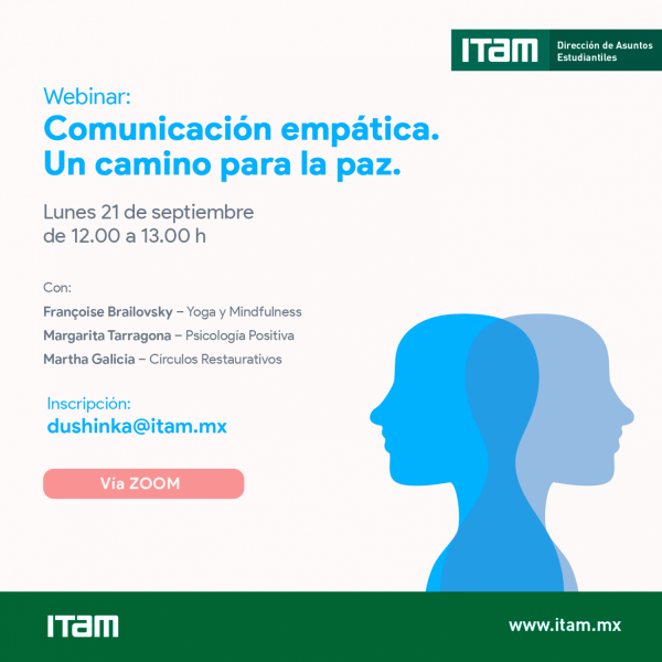 Póster Webinar: Comunicación empática. Un camino para la paz.