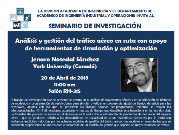 Seminario de Investigación de la División Académica de Ingeniería 