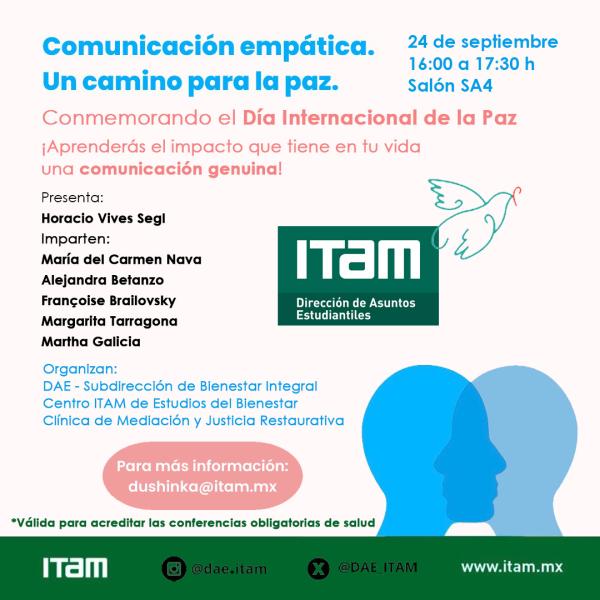 Conferencia de salud - Comunicación empática. Un camino para la paz