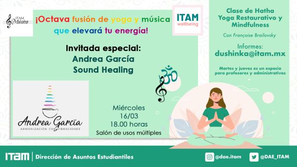 Póster Clase especial: Octava fusión de yoga, mindfulness y música - Sound healing