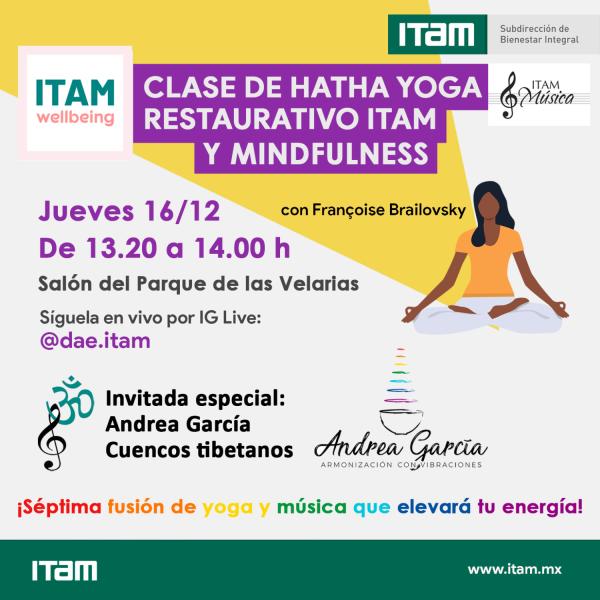 Séptima fusión de yoga y música que elevará tu energía durante tus exámenes finales.