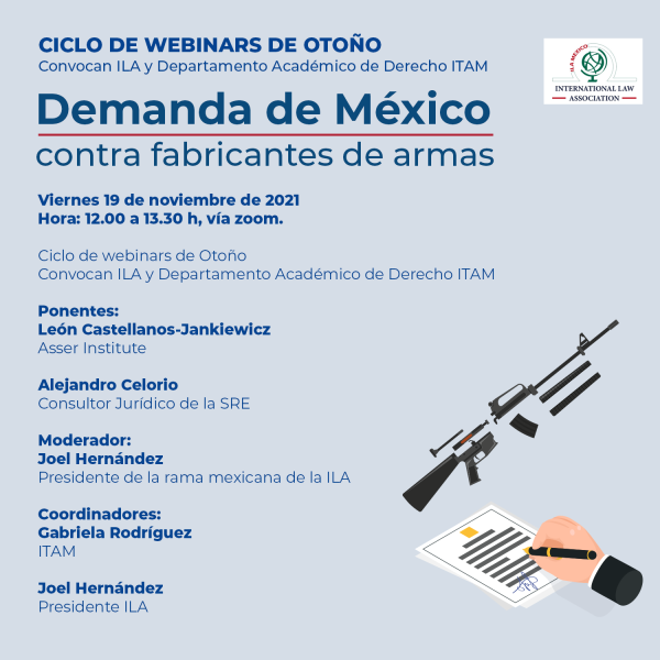 Demanda de México contra fabricantes de armas