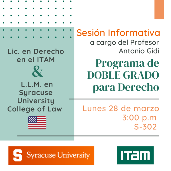 Póster Sesión Informativa Programa de Doble Grado