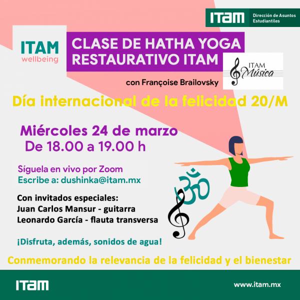 Clase especial en el marco del Día Internacional de la Felicidad - Fusión de yoga y música