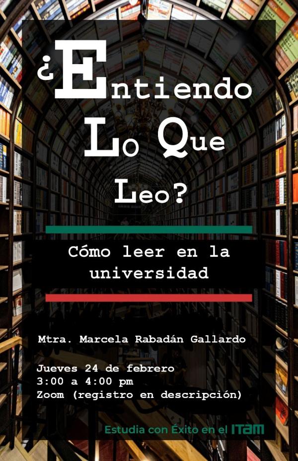 ¿Entiendo lo que leo? Cómo leer en la universidad