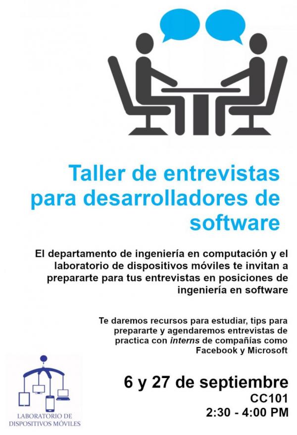 Taller de entrevistas para desarrolladores de software