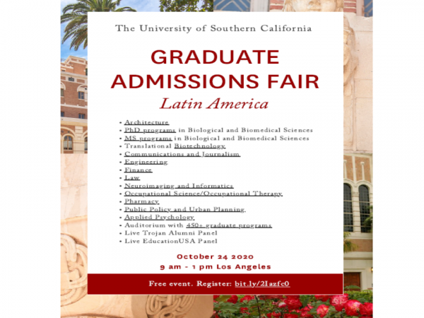 Póster Feria de Posgrados de la Universidad del Sur de California