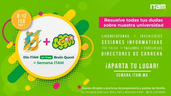 Póster Día ITAM + Brain Quest = Semana ITAM