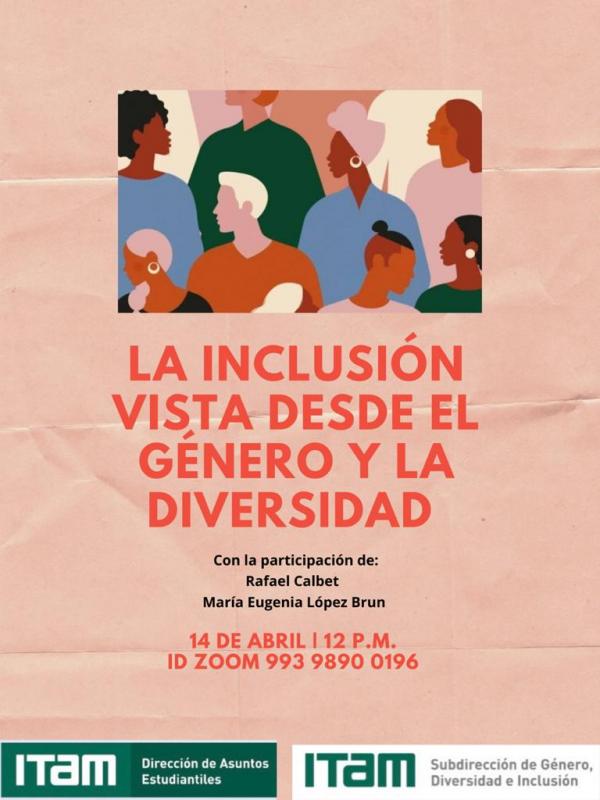 Póster La inclusión vista desde el género y la diversidad