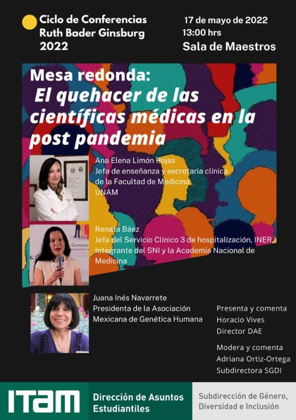 Mesa redonda: El quehacer de las científicas médicas en la post pandemia