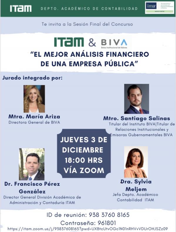 Final del concurso "BIVA-ITAM"