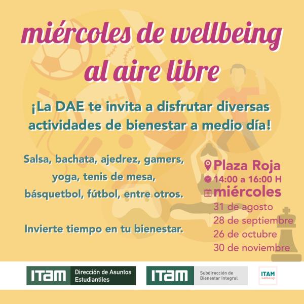 "Miércoles de wellbeing al aire libre"