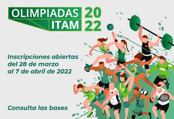 Póster Inscríbete a las Primeras Olimpiadas ITAM