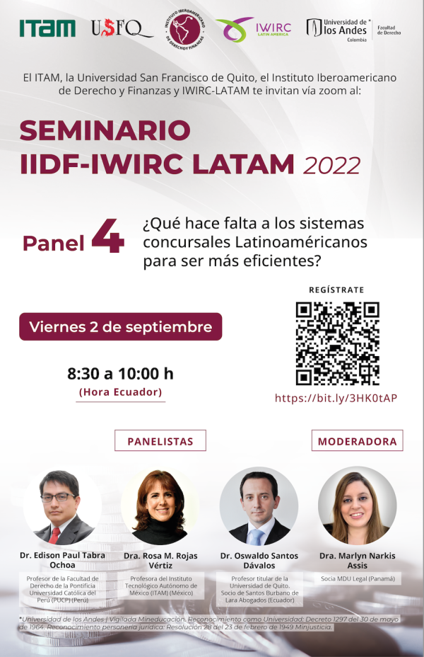 Póster Derecho: ¿Qué hace falta a los sistemas concursales Latinoamericanos para ser más eficientes? 