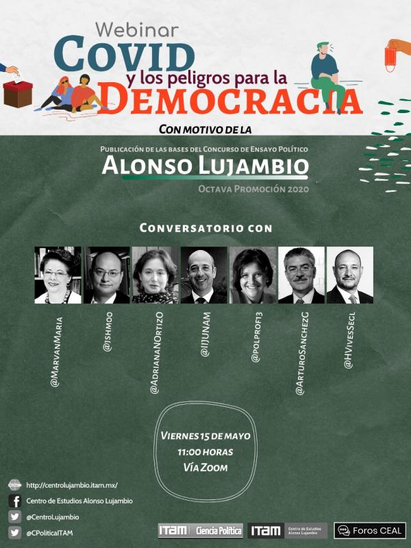 Webinar "COVID y los peligros para la democracia"