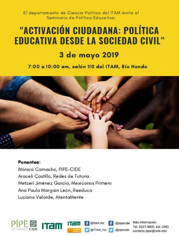 Activación ciudadana: política educativa desde la Sociedad Civil