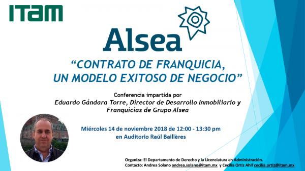 Conferencia "Contrato de franquicia, un modelo exitoso de negocio"