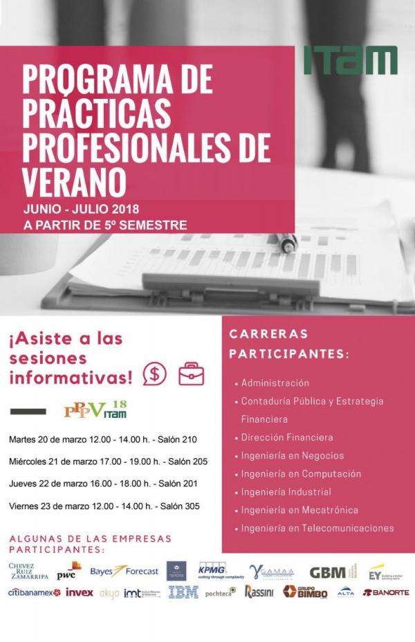 Prácticas Profesionales de Verano 2018