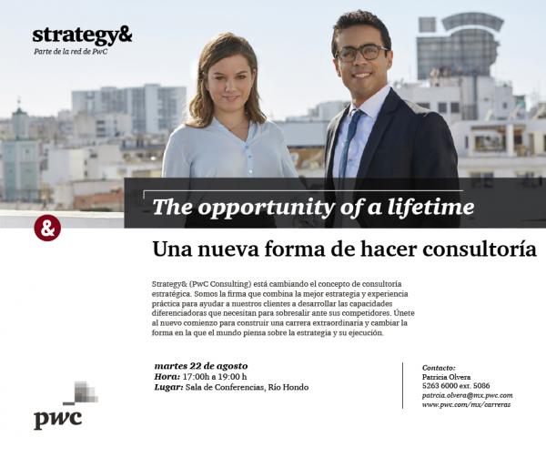 Bolsa de Trabajo invita a la presentación y examen de Strategy& PwC