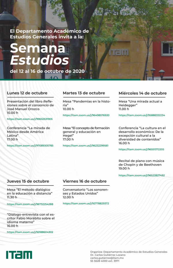 Póster Semana Estudios 2020