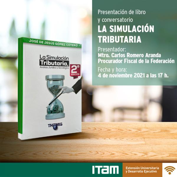 Póster Conversatorio y presentación del libro: La Simulación Tributaria