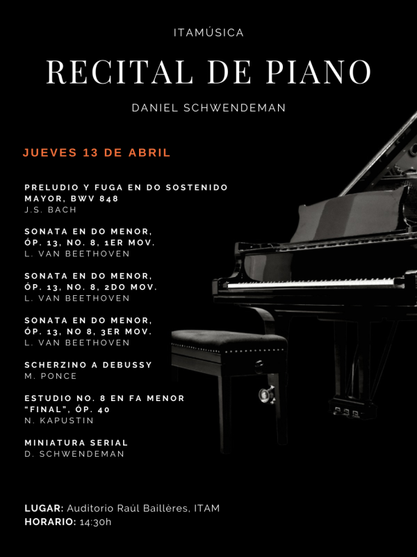 Poster: Recital de Piano