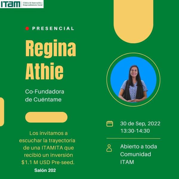 Plática con Regina Athie Cofundadora de Cuéntame