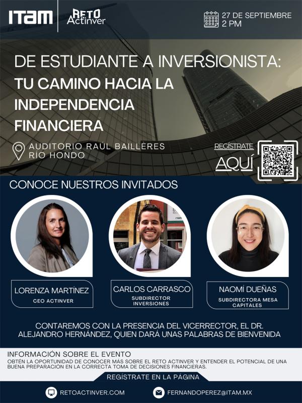 Reto Actinver - de estudiante a inversionista: Tu camino hacia la independencia financiera