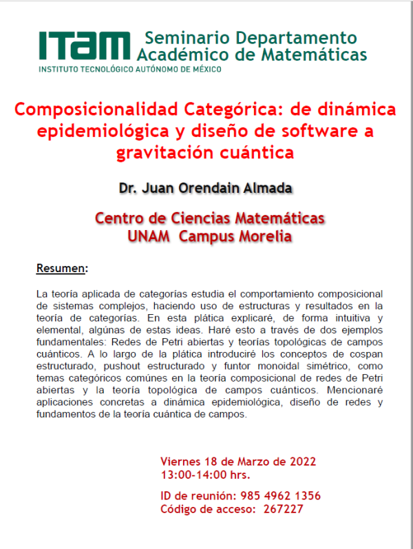 Seminarios Matemáticas Primavera 2022