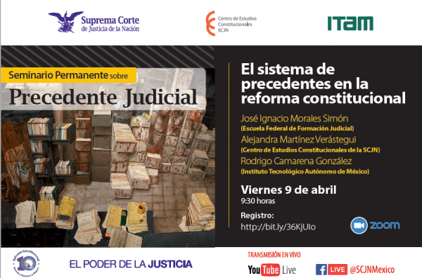 Póster Seminario sobre el precedente judicial