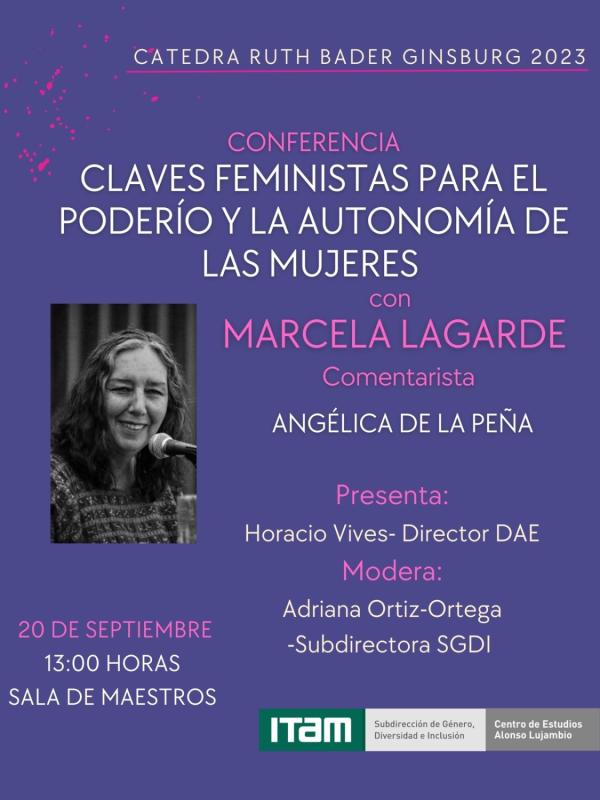 Marcela Lagarde presenta su libro Claves feministas