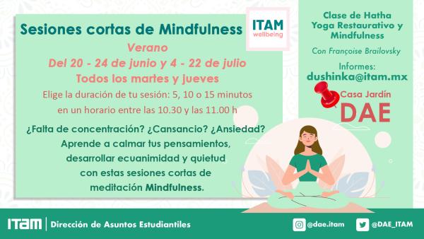 Sesiones cortas de Mindfulness en Verano, con Françoise Brailovsky