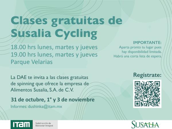 Clases gratuitas de Susalia Cycling