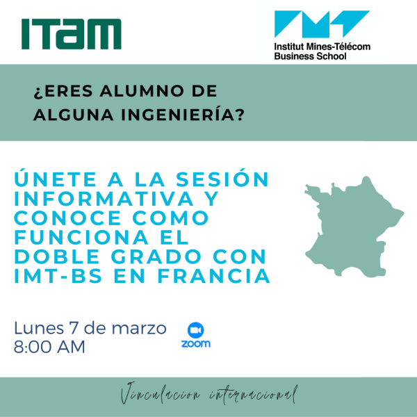 Póster Sesión Informativa Doble Grado Institut Mines-Télécom Business School