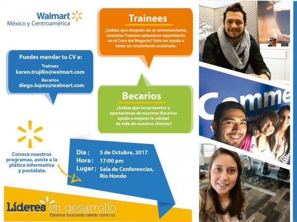 Bolsa de Trabajo invita a la presentación de Walmart México