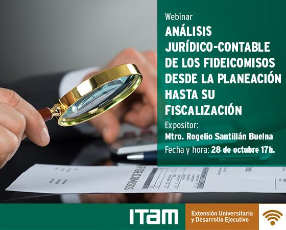 Póster Webinar: Análisis jurídico-contable de los fideicomisos desde la planeación hasta su fiscalización